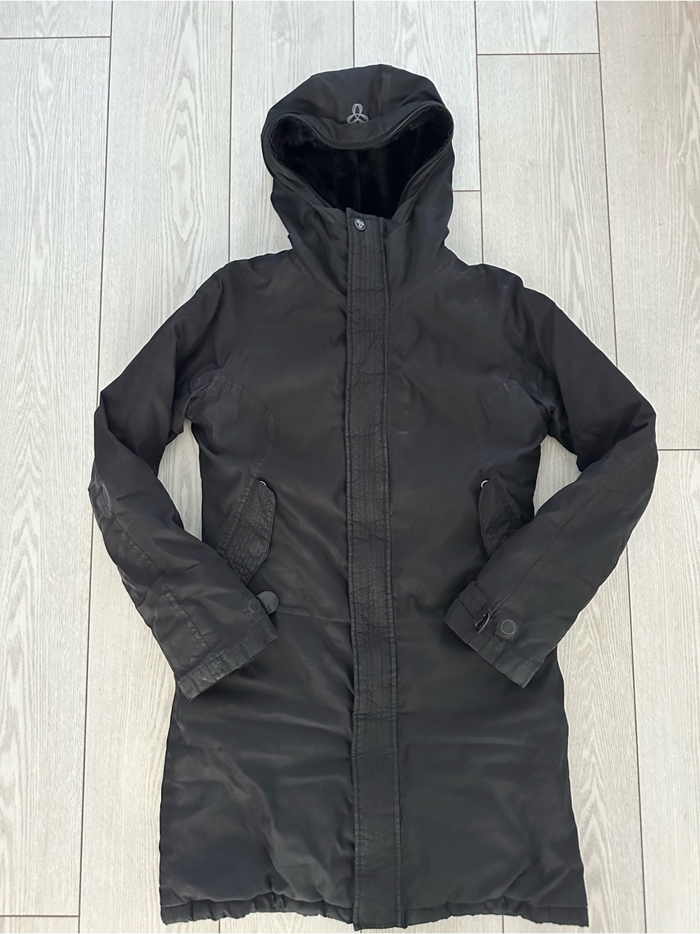 TNA Black Hooded Ski & Snow Jacket